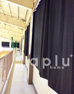 松戸市内　体育館の暗幕カーテン